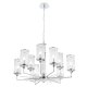 Подвесная люстра Crystal Lux GLORIA SP9 CHROME