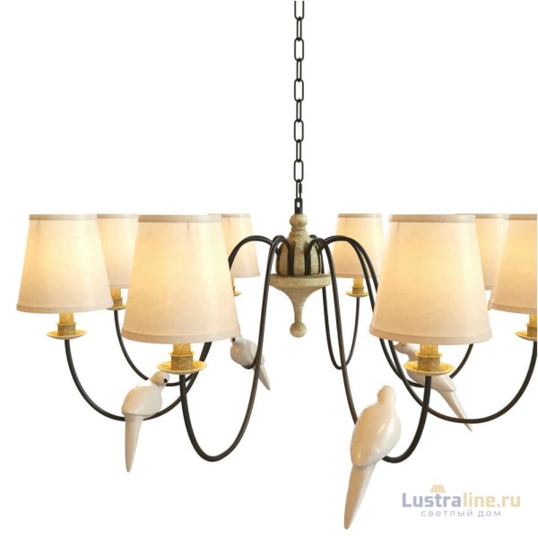 Подвесная люстра LOFT IT Birds Loft1029A-8 Подвесная люстра LOFT IT Birds Loft1029A-8