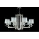 Подвесная люстра Crystal Lux Nicolas NICOLAS SP-PL8 NICKEL/WHITE