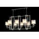 Подвесная люстра Crystal Lux Nicolas NICOLAS SP8 L1000 NICKEL/WHITE