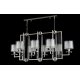 Подвесная люстра Crystal Lux Nicolas NICOLAS SP8 L1000 NICKEL/WHITE