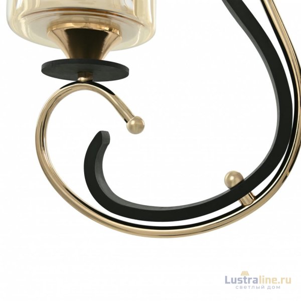 Подвесная люстра Arte Milano Florentia 302237/5 Bk/Gd Подвесная люстра Arte Milano Florentia 302237/5 Bk/Gd