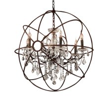 Подвесная люстра Delight Collection Foucault S Orb 5014-D6 rusty