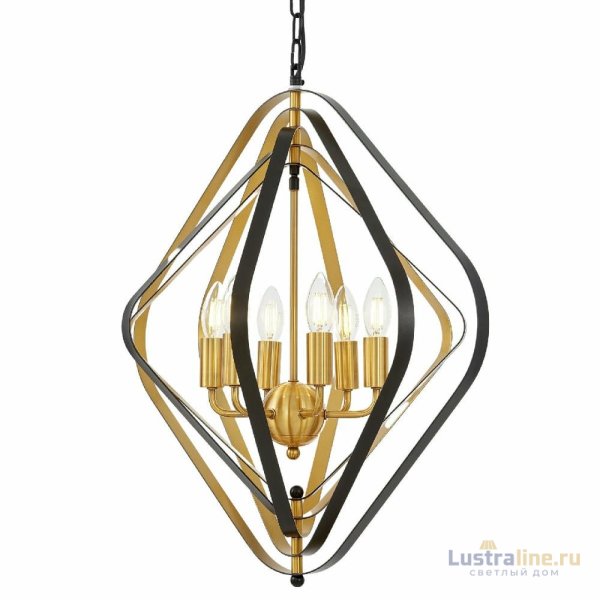 Подвесная люстра Lumina Deco Crulia LDP 8005-6 BK+MD