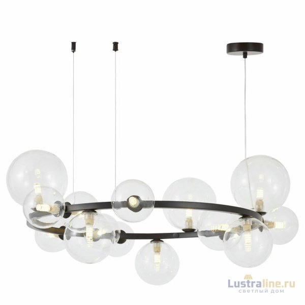 Подвесная люстра Lumina Deco LDP 7033-15 BK+CL