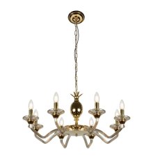 Подвесная люстра iLamp Flo YT2049-8 GD+COG