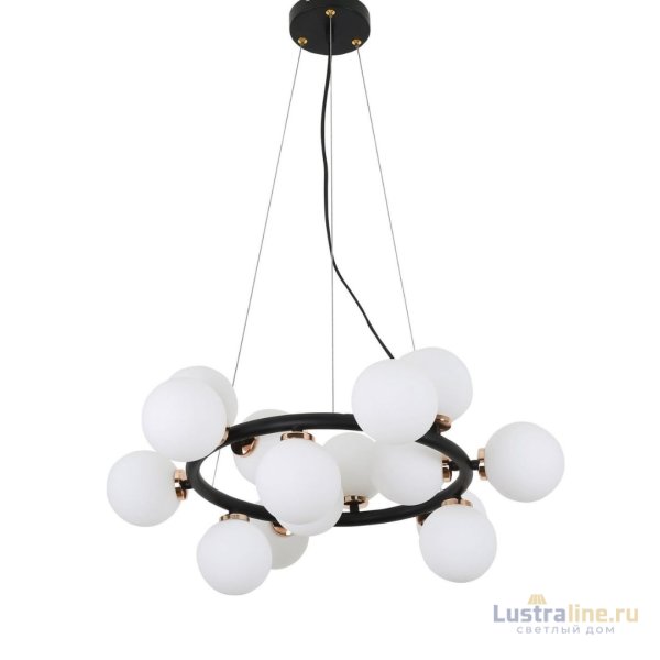 Подвесная люстра Lumina Deco Marsiada LDP 6033-15 BK+MD