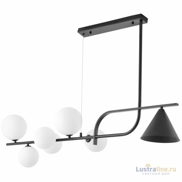 Подвесная люстра Lumina Deco LDP 7036-7 BK+WT