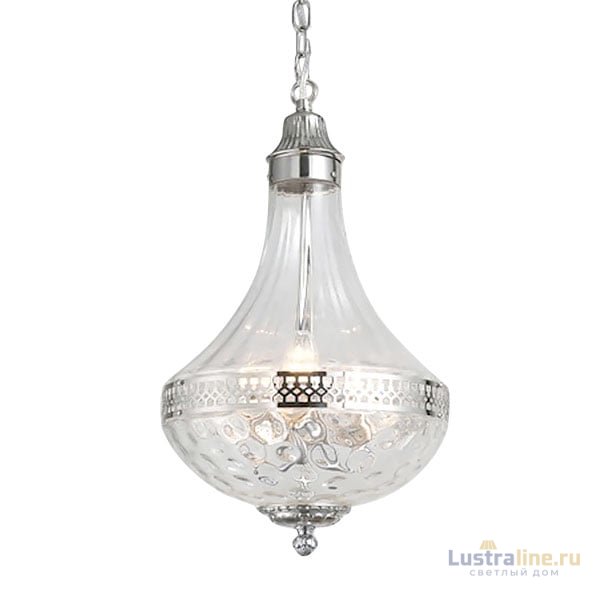 Подвесная люстра DeLight Collection French Empire Glass KG0544P-4 nickel