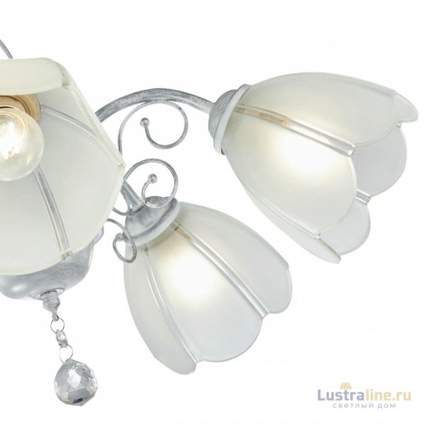 Подвесная люстра Arte Milano Amalfi 332656/5 WT+SL Подвесная люстра Arte Milano Amalfi 332656/5 WT+SL