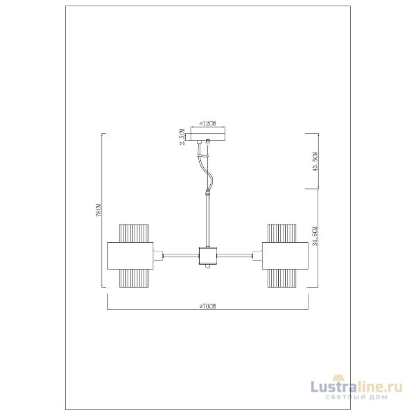 Подвесная люстра Arte Lamp Fantasia A4076LM-5CC Подвесная люстра Arte Lamp Fantasia A4076LM-5CC