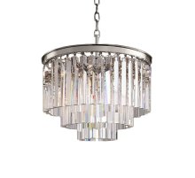 Подвесная люстра Delight Collection 1920s Odeon KR0387P-6 chrome/clear Подвесная люстра Delight Collection 1920s Odeon KR0387P-6 chrome/clear