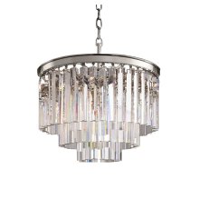 Подвесная люстра Delight Collection 1920s Odeon KR0387P-6 chrome/clear