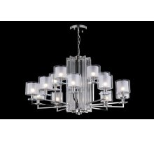 Подвесная люстра Crystal Lux Nicolas NICOLAS SP-PL10+5 NICKEL/WHITE