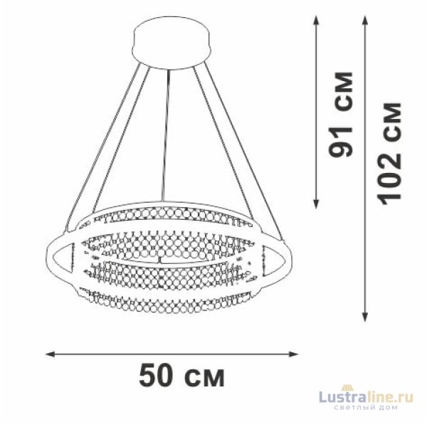 Подвесная люстра Vitaluce V54000-0/1S