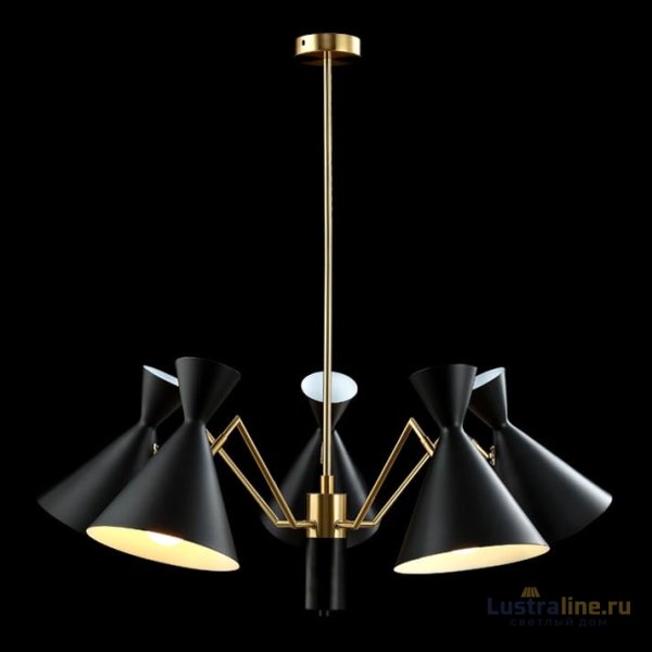 Подвесная люстра Crystal Lux Joven SP5 Gold/Black Подвесная люстра Crystal Lux Joven SP5 Gold/Black