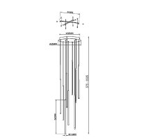 Подвесная люстра Maytoni Light stick MOD236PL-L54BS3K