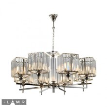 Подвесная люстра iLamp Staten Island P9514-8 Nickel