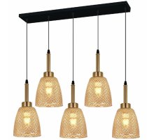 Подвесная люстра Reluce 09011-0.9-05L AMBER