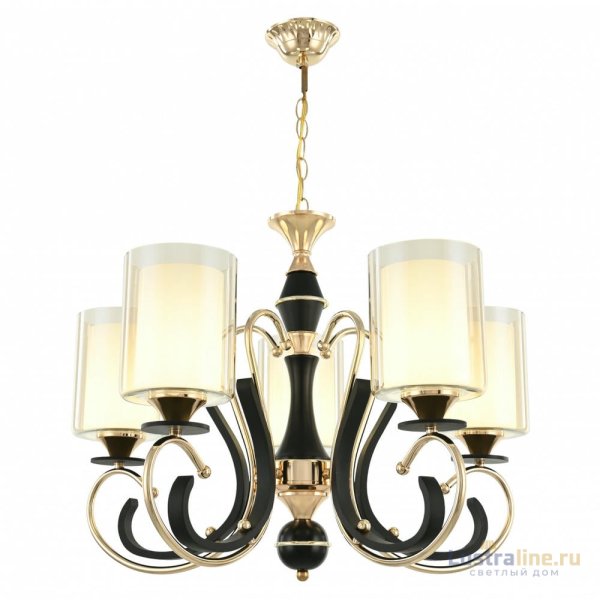 Подвесная люстра Arte Milano Florentia 302237/5 Bk/Gd Подвесная люстра Arte Milano Florentia 302237/5 Bk/Gd