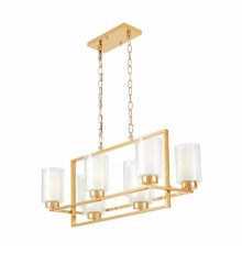 Подвесная люстра Lumina Deco Lino LDP 1239-8 F.GD