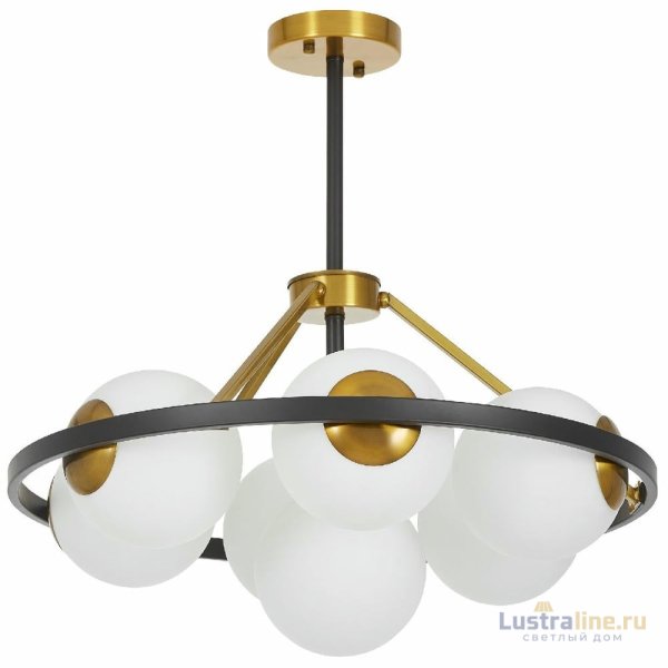 Подвесная люстра Lumina Deco Donzano LDP 8034-7 BK+WT
