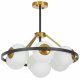 Подвесная люстра Lumina Deco Donzano LDP 8034-7 BK+WT