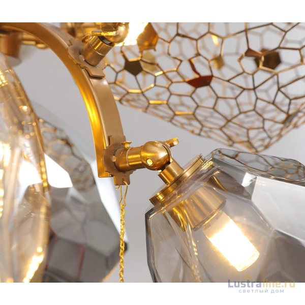 Подвесная люстра Delight Collection Britannica 8898P/AS gold/smoky Подвесная люстра Delight Collection Britannica 8898P/AS gold/smoky