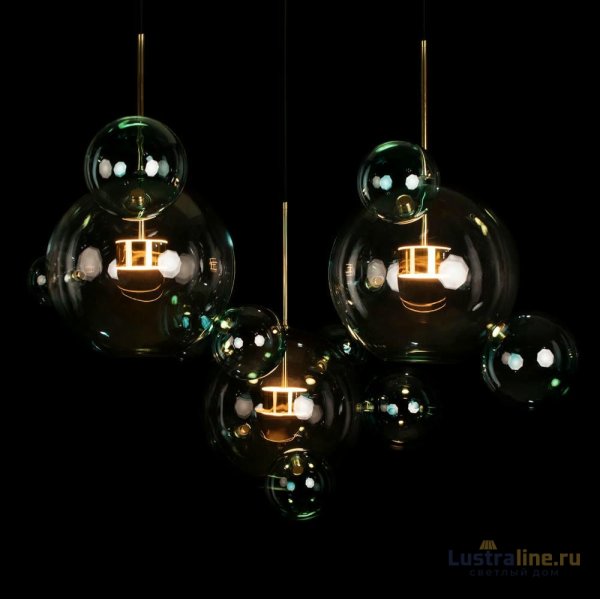 Подвесная люстра Loft IT Bolle 2027-S3 Blue Подвесная люстра Loft IT Bolle 2027-S3 Blue