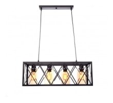 Подвесная люстра Lumina Deco Nortis LDP 11535-4 BK