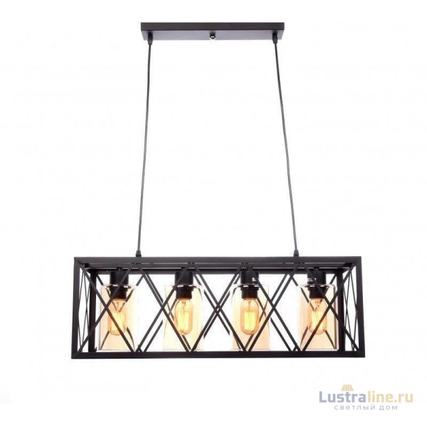 Подвесная люстра Lumina Deco Nortis LDP 11535-4 BK