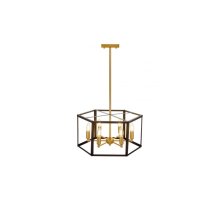 Подвесная люстра Lumina Deco Lorton LDP 1142-6 BK+MD