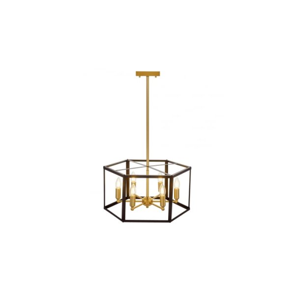 Подвесная люстра Lumina Deco Lorton LDP 1142-6 BK+MD
