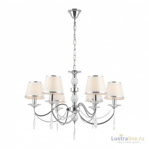 Подвесная люстра Arte Milano 342109/6 CR+LWT Подвесная люстра Arte Milano 342109/6 CR+LWT