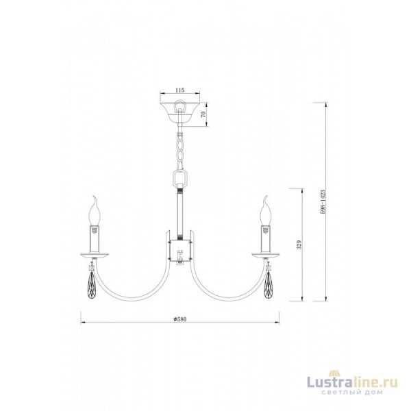 Подвесная люстра Freya Forte FR1006PL-06N