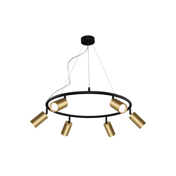 Подвесная люстра Crystal Lux CLT 015C6 D600 BL-GO