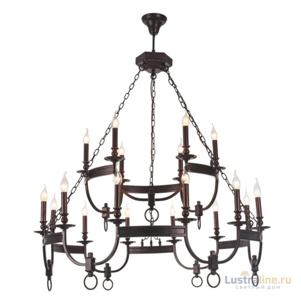 Подвесная люстра Crystal Lux Suerte Brown SP12+6