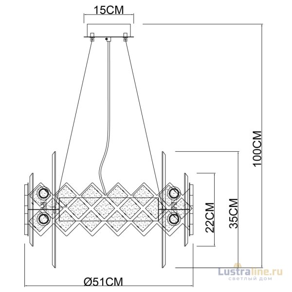 Подвесная люстра Arte Lamp Amelia A1039SP-10BK УЦ