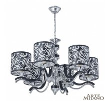 Подвесная люстра Arte Milano Florentia-4957 304957/6 Bk/Ni