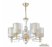 Подвесная люстра Arte Milano Florentia-6087 306087/5 Wh/Gd