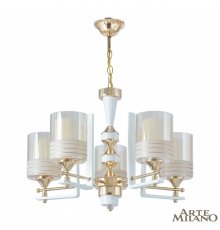 Подвесная люстра Arte Milano Florentia-6087 306087/5 Wh/Gd