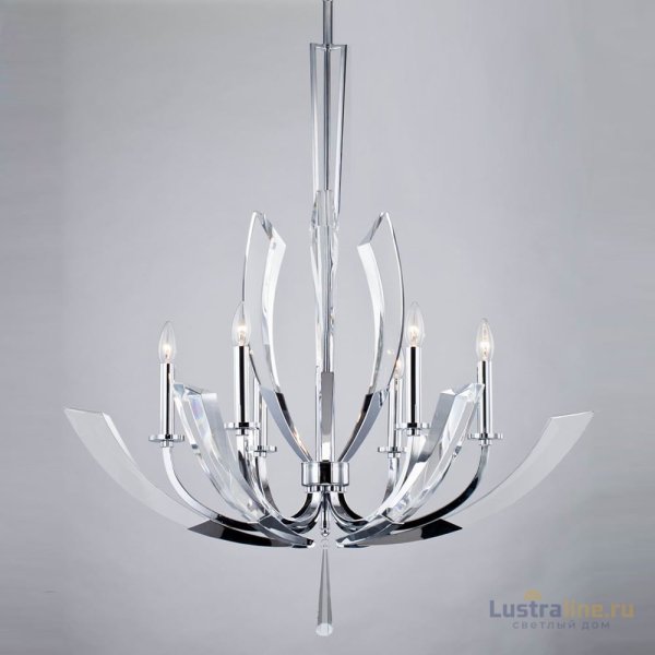 Подвесная люстра Delight Collection Ice Kingdom P68028L-6 chrome