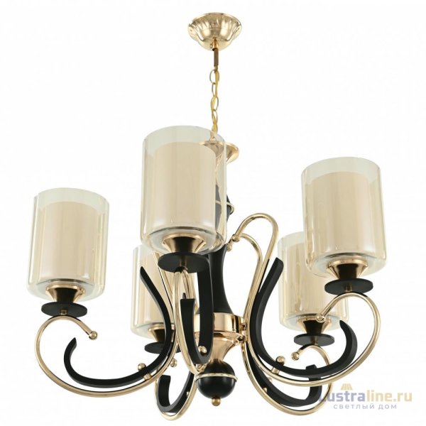 Подвесная люстра Arte Milano Florentia 302237/5 Bk/Gd Подвесная люстра Arte Milano Florentia 302237/5 Bk/Gd