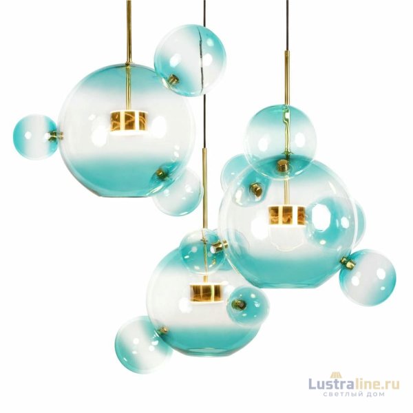 Подвесная люстра Loft IT Bolle 2027-D3 Blue Подвесная люстра Loft IT Bolle 2027-D3 Blue
