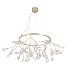 Подвесная люстра Crystal Lux Evita EVITA SP45 D GOLD/TRANSPARENT