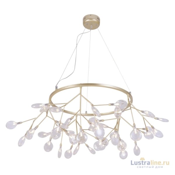 Подвесная люстра Crystal Lux Evita EVITA SP45 D GOLD/TRANSPARENT Подвесная люстра Crystal Lux Evita EVITA SP45 D GOLD/TRANSPARENT