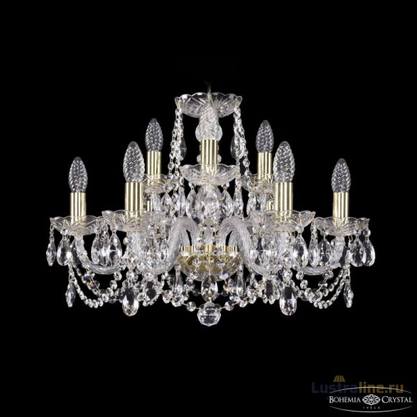 Подвесная люстра Bohemia Ivele Crystal 1402/6+3/195 G Подвесная люстра Bohemia Ivele Crystal 1402/6+3/195 G