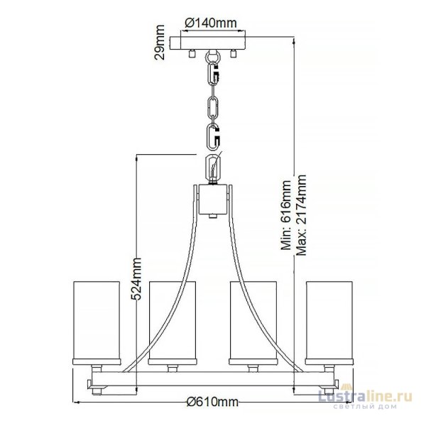 Подвесная люстра Feiss Angelo QN-ANGELO5