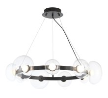 Подвесная люстра Crystal Lux BOSQUE SP9 BLACK/TRANSPARENT