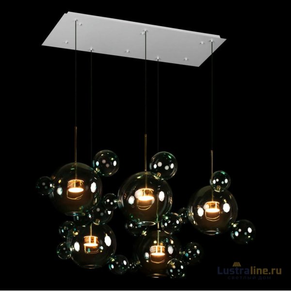 Подвесная люстра Loft IT Bolle 2027-S5 Blue Подвесная люстра Loft IT Bolle 2027-S5 Blue